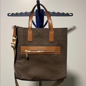 Michael Kors Brown and Tan Kenly Tote